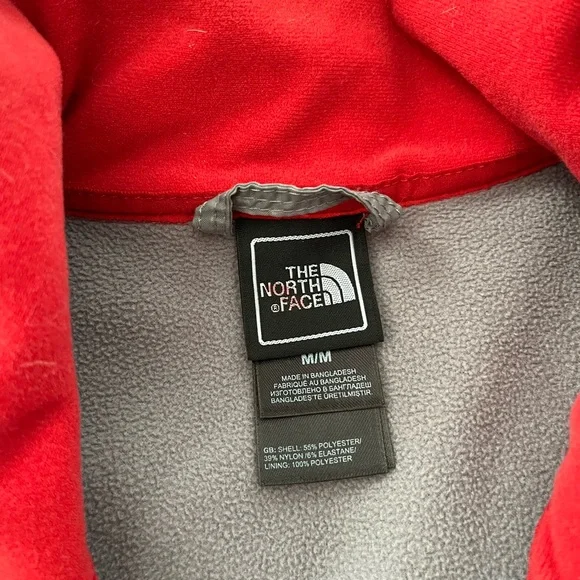 Red Northface warm jacket